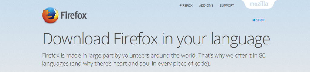 what programming language is mozilla firefox written in