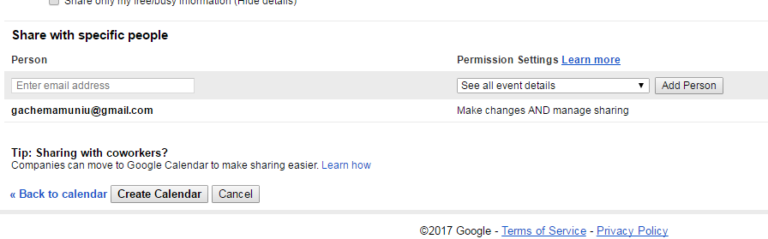 How To Share Your Google Calendar With Other People: