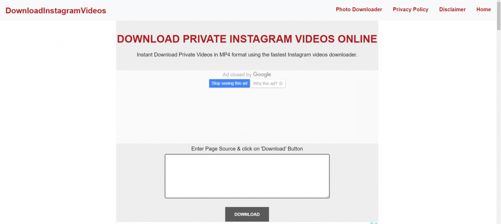how to download videos from private instagram account