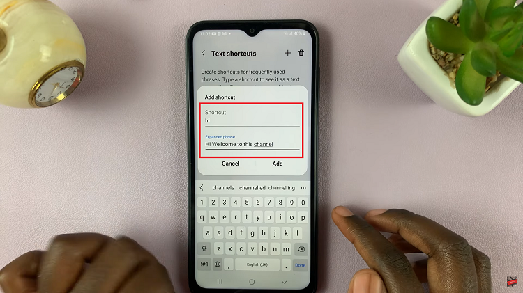 Add Text Shortcuts To Keyboard On Samsung Galaxy A14