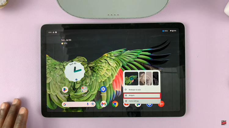 How To Add Widgets On Google Pixel Tablet