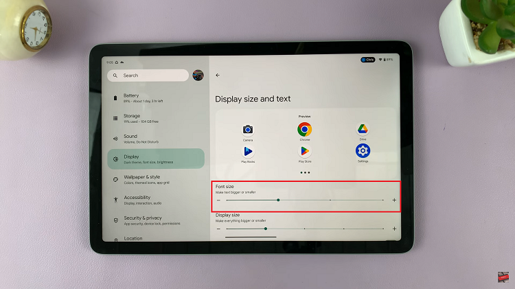 How To Change Font Size On Google Pixel Tablet