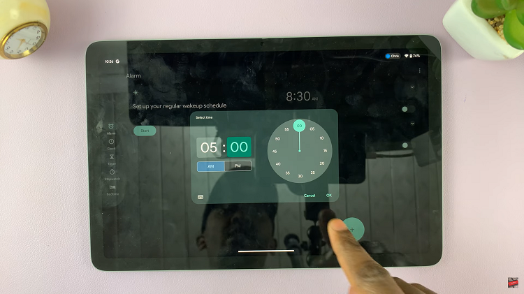 Set Alarm On Google Pixel Tablet