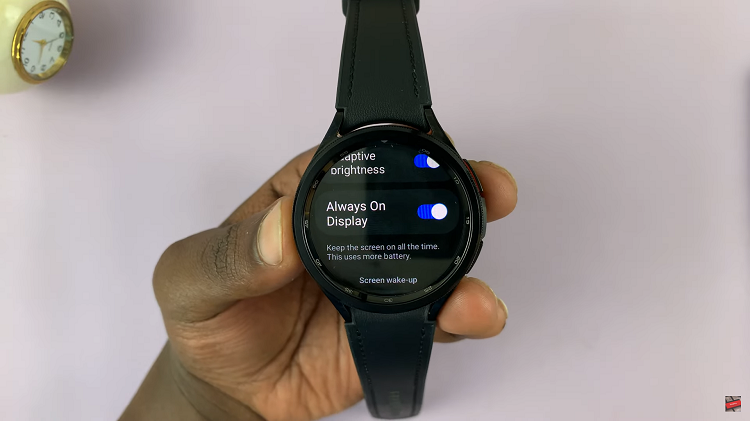 How To Enable & Disable Always ON Display On Samsung Galaxy Watch 6