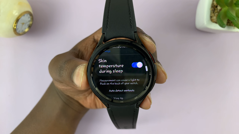 How To Measure Skin Temperature During Sleep On Samsung Galaxy Watch 6/6 Classic