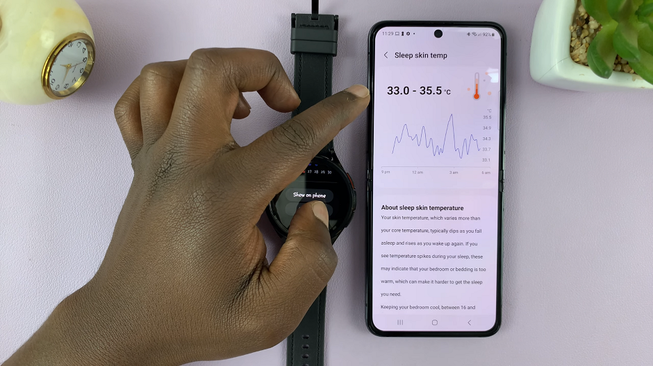 Measure Skin Temperature During Sleep On Samsung Galaxy Watch 6/6 Classic