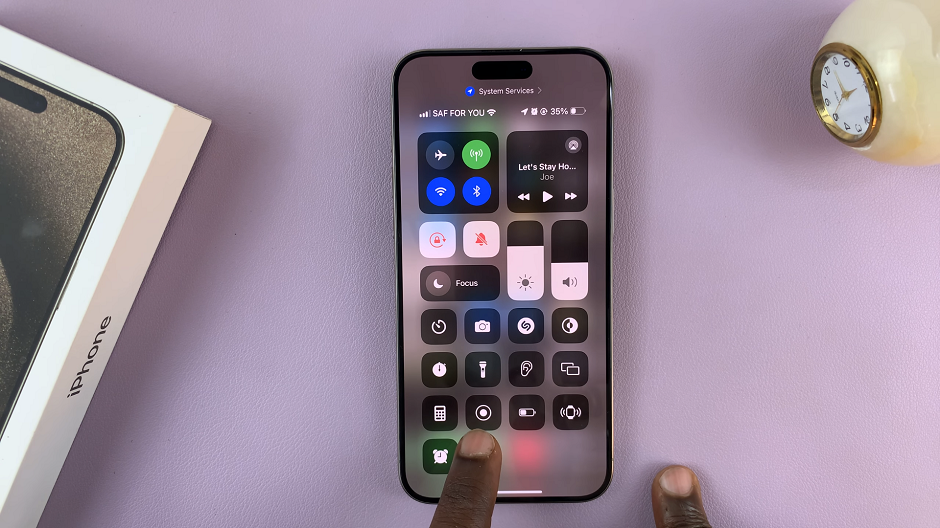 Screen Record Button On iPhone 15 & iPhone 15 Pro