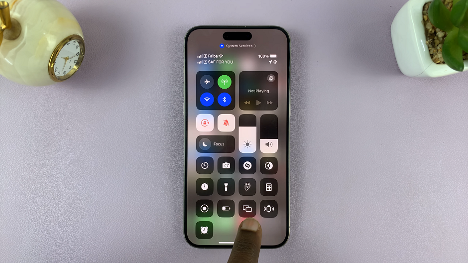 Screen Mirroring Icon On iPhone
