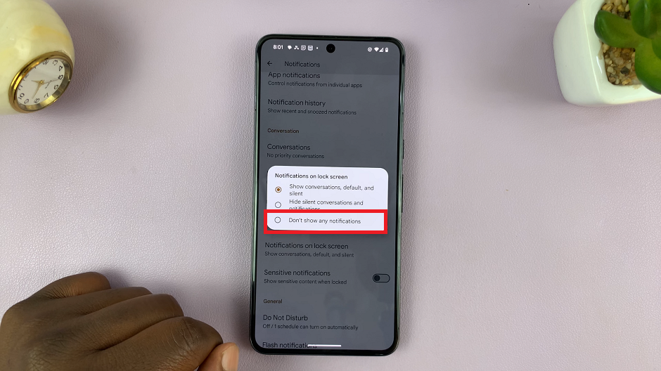 Hide Notifications On Lock Screen Of Android Phone