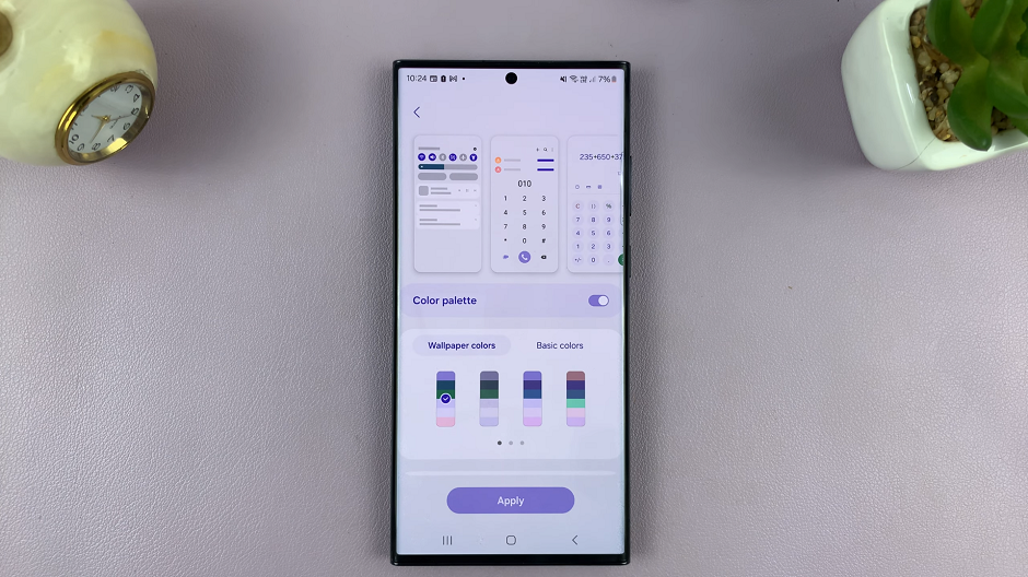 How To Change Color Palette On Samsung Phone/Tablet