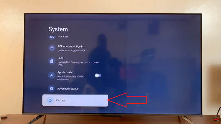 Clear Cache On TCL Google TV