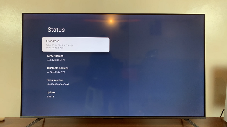 How To See IP Address TCL Google TV