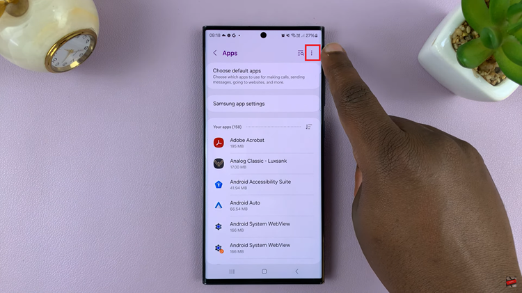 Reset App Preferences On Android (Samsung Galaxy)