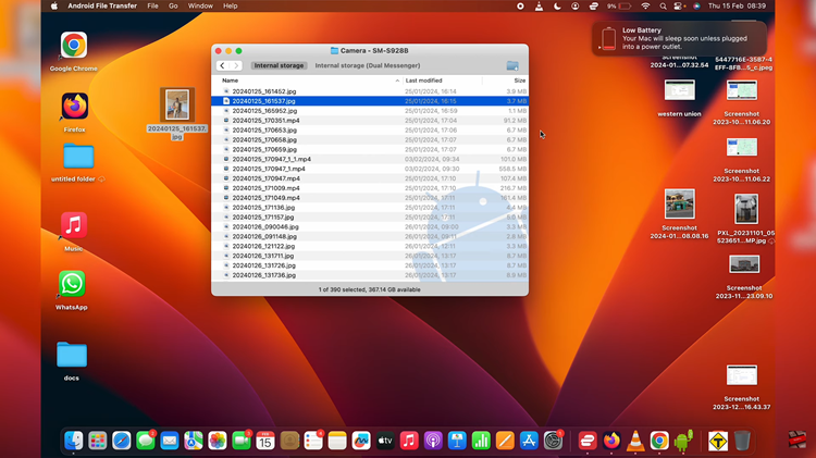 How To Transfer Files From Samsung Galaxy S24 Ultra To MacBook