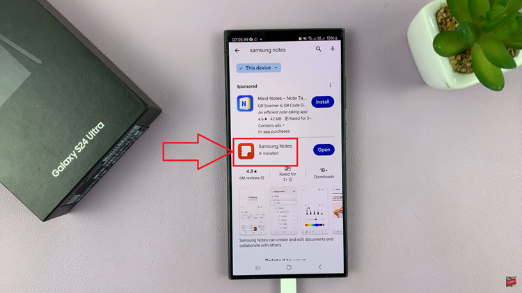 Install Missing Samsung Notes App On Samsung Galaxy S24s