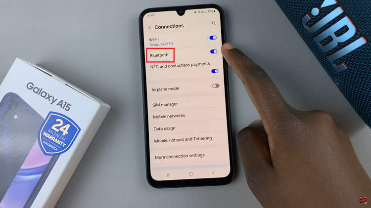 Connect Bluetooth Device To Samsung Galaxy A15