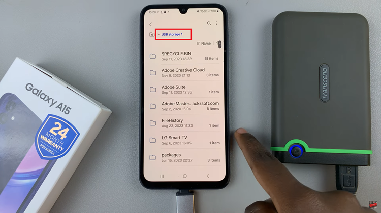 How To Connect External Hard Disk To Samsung Galaxy A15