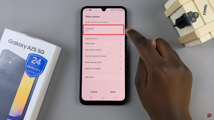 How To Disable Greyscale In Sleep Mode On Samsung Galaxy A25 5G
