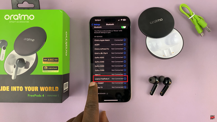 How To Disconnect & Unpair Oraimo FreePods 4 From iPhone