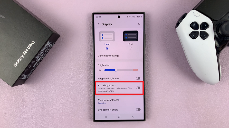 How To Enable/Disable 'Extra Screen Brightness' On Samsung Galaxy S24's