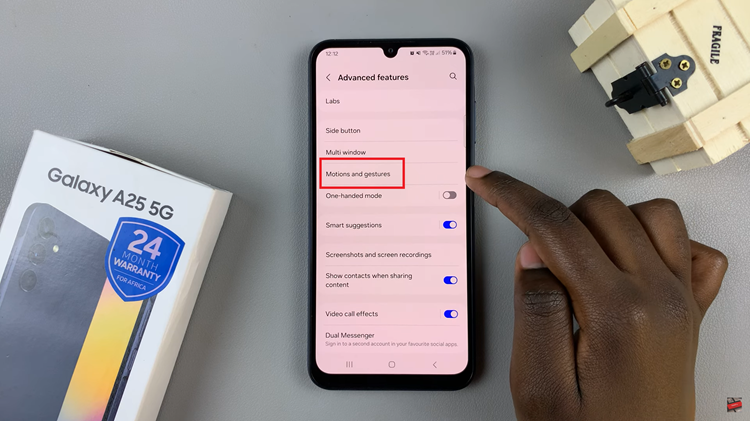 Enable & Disable 'Double Tap To Turn Screen Off' On Samsung Galaxy A25 5G