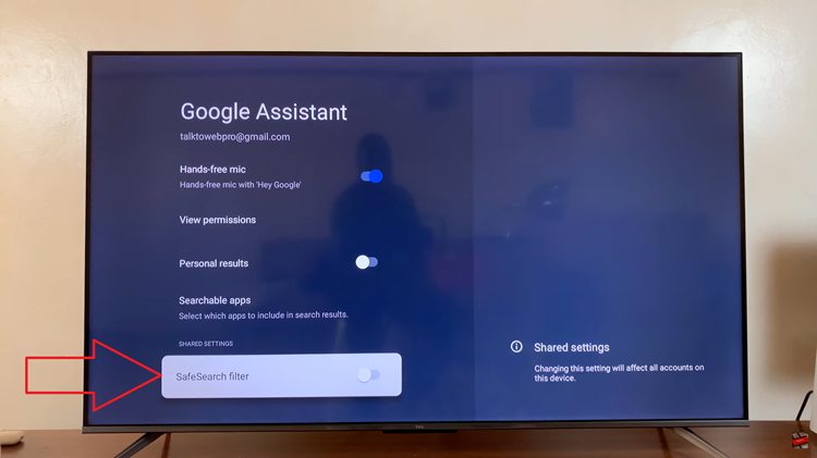 How To Enable & Disable Safe Search Filter On TCL Google TV