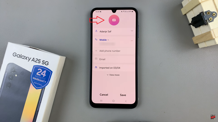 How To Add Contact Photo On Samsung Galaxy A25 5G