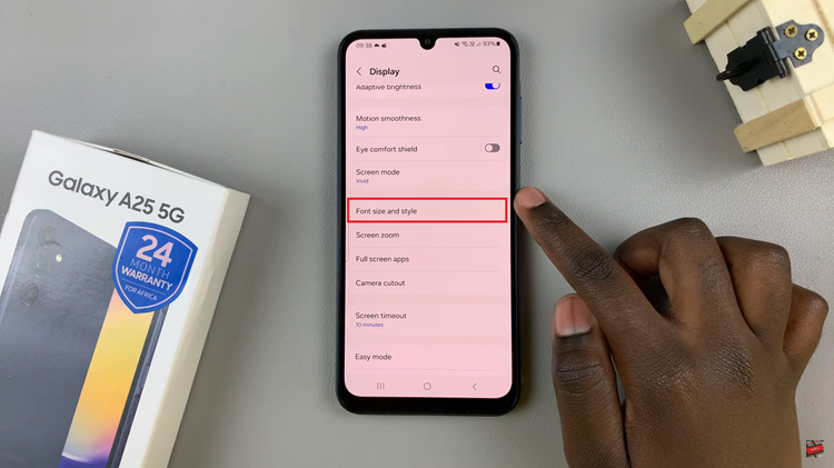 How To Change Font Size On Samsung Galaxy A25 5G