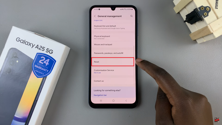 How To Reset Network Settings On Samsung Galaxy A25 5G