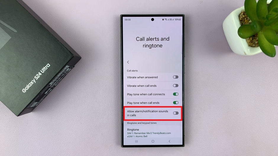 Turn Off Notification & Alarm Sounds During Phone Call On Samsung Galaxy S24's