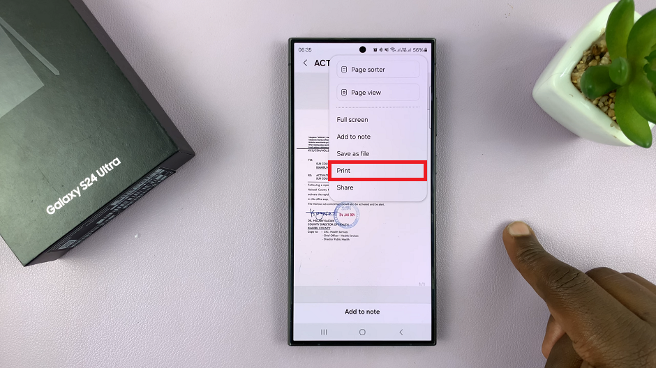How To Connect Printer To Samsung Galaxy S24 Series