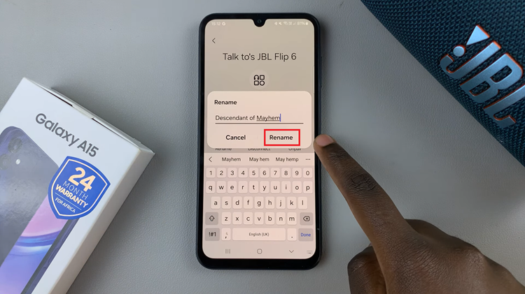 How To Rename Bluetooth Device On Samsung Galaxy A15