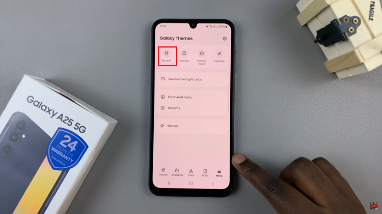 Revert To Default Icons On Samsung Galaxy A25 5G