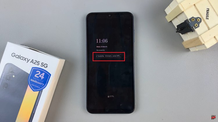 How To Show & Hide Music Information On AOD Of Samsung Galaxy A25 5G