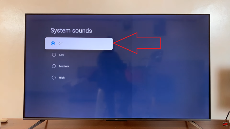 Turn Off Navigation System Sounds On TCL Google TV