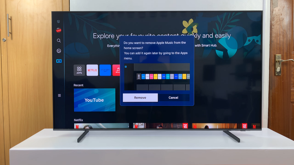 Remove Apps From Home Screen On Samsung Smart TV