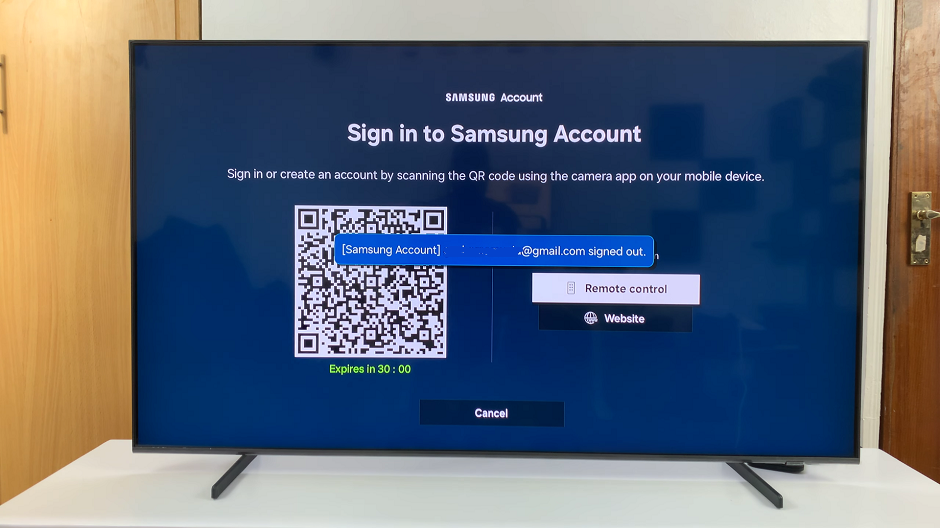 Remove Samsung Account From Samsung Smart TV