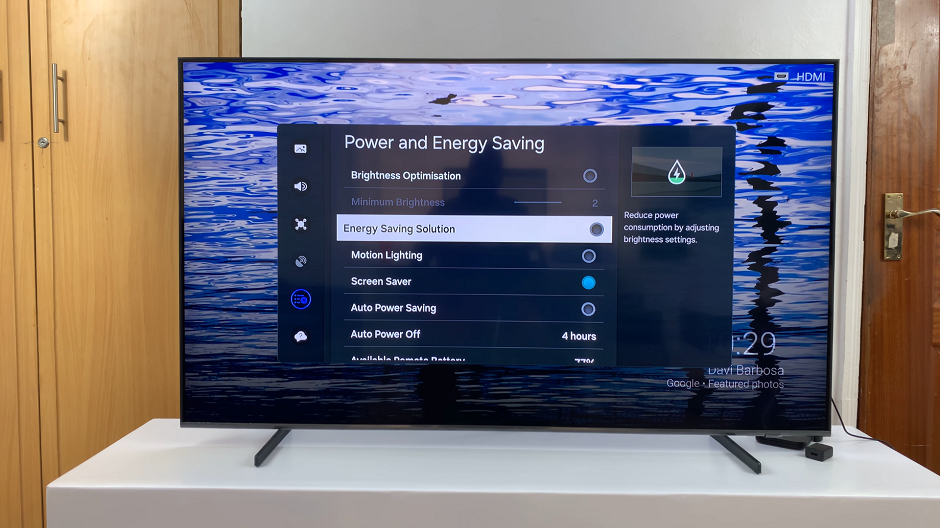 Turn Energy Saving Mode ON/OFF On Samsung Smart TV