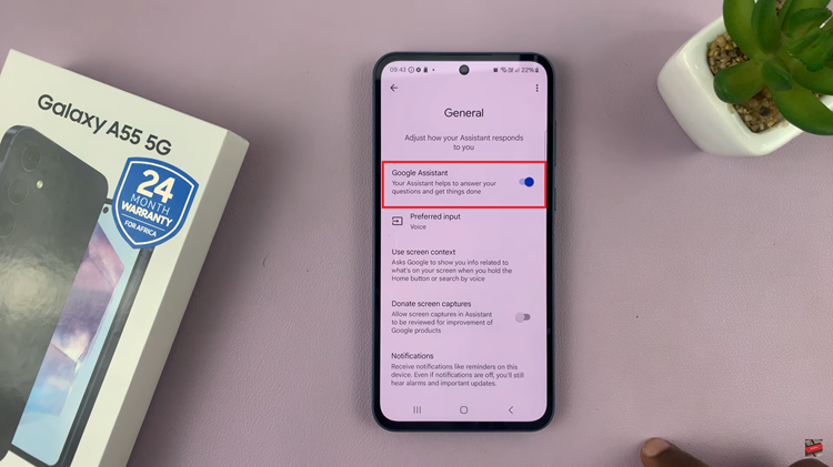 How To Activate Google Assistant 'Hey Google' On Samsung Galaxy A55 5G