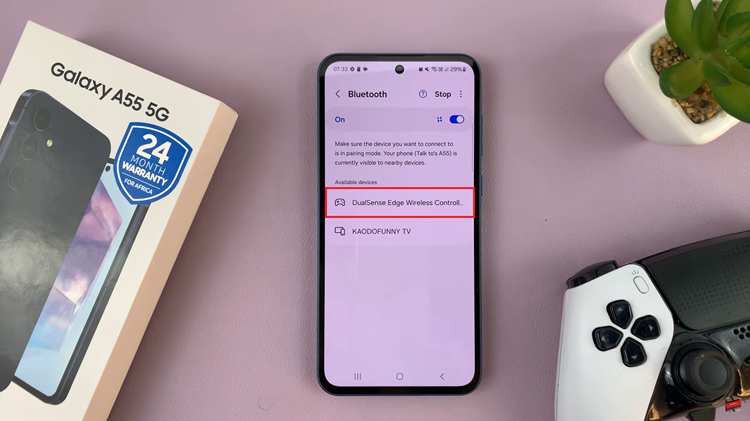 How To Connect Bluetooth Device To Samsung Galaxy A55 5G