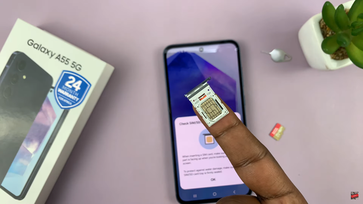 How To Insert SIM Cards & SD Card On Samsung Galaxy A55 5G