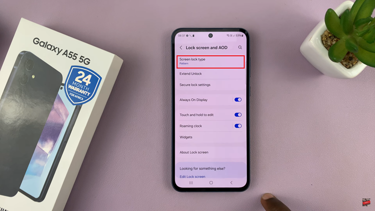 How To Remove Lock Screen PIN, Password, Or Pattern On Samsung Galaxy A55 5G