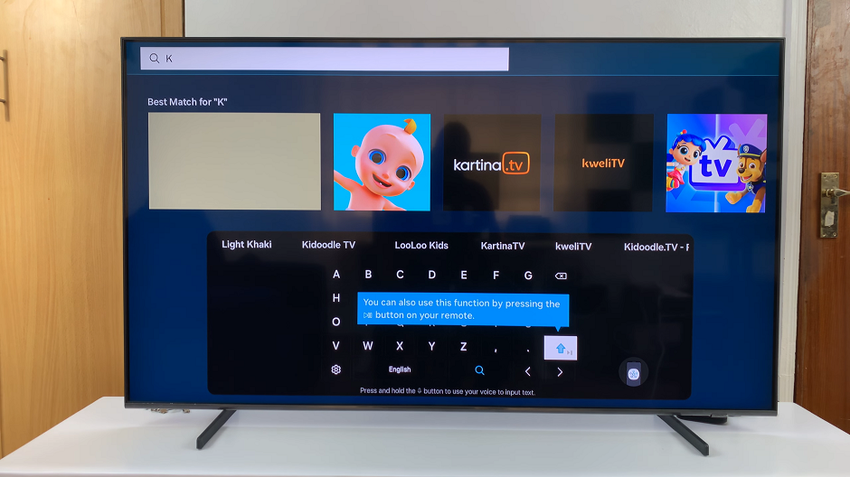 Type In All CAPS On Samsung Smart TV