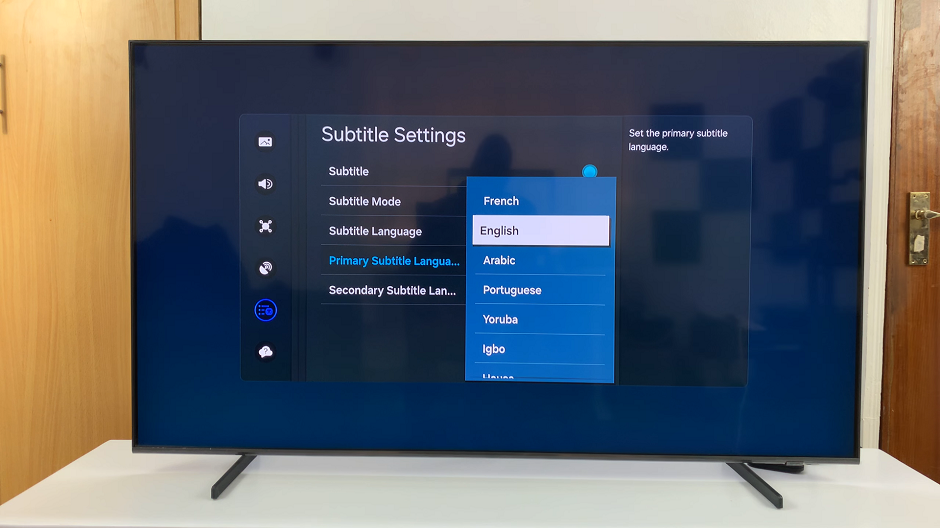 How To Change Primary Subtitle Language On Samsung Smart TV