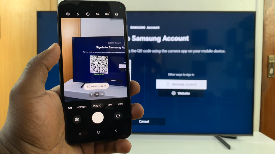 Add Samsung Account To Smart TV Using Phone