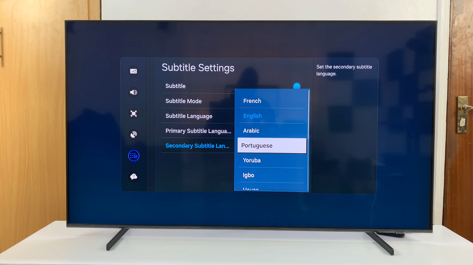 How To Change (Choose) Favorite Subtitle Language On Samsung Smart TV