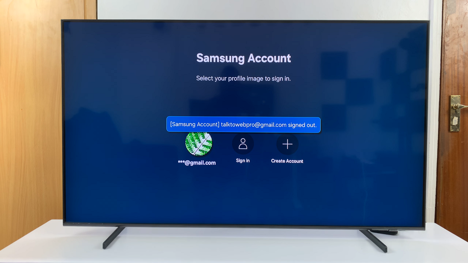 Remove Samsung Account From Smart TV