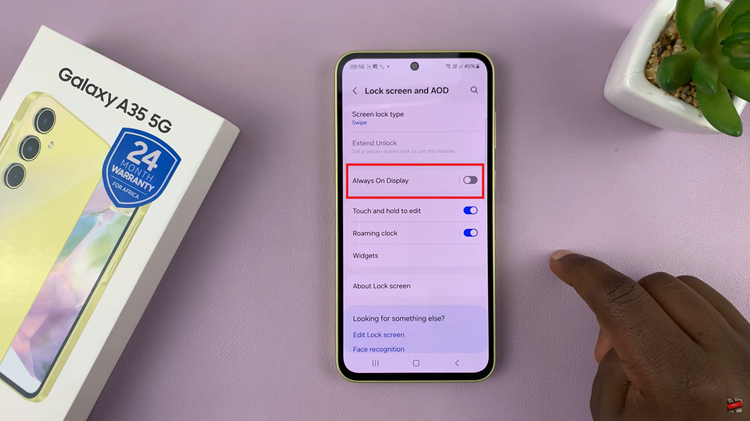 How To Turn OFF Always ON Display On Samsung Galaxy A35 5G