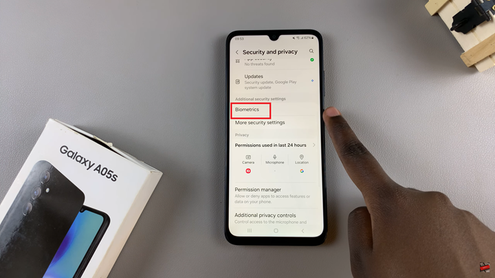 Add Fingerprint On Samsung Galaxy A05s