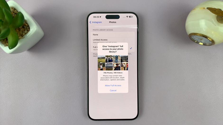 Allow Instagram Access To Photos & Videos On iPhone